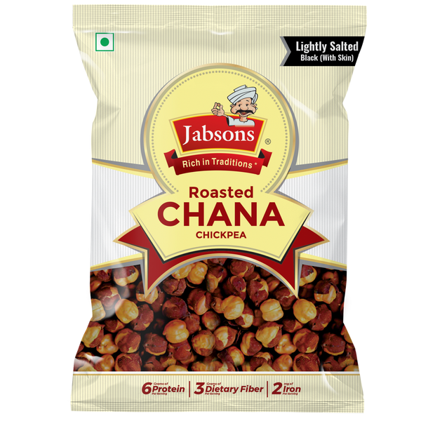 Jabsons Roasted Chana / Chickpeas Lightly Salted(BLACK) |BB:15/12/2025