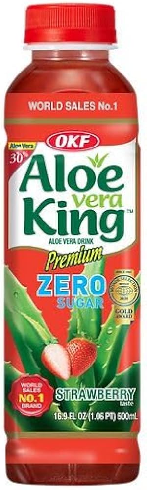 OKF Aloe Vera King Zero Sugar strawberry Drink |BB:12.SEP.2026