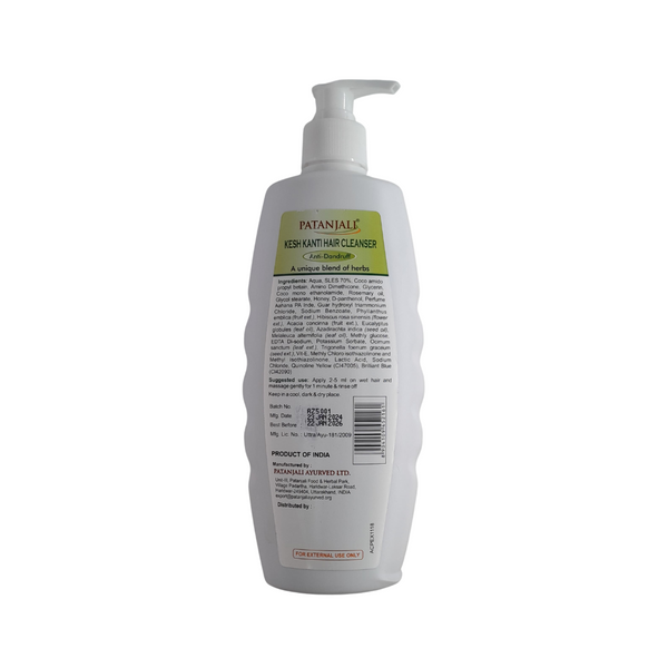 Patanjali Kesh Kanti Hair Cleanser (Anti Dandruff|BB:22.JAN.2026