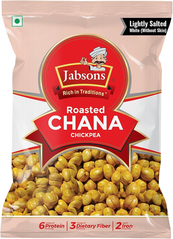 Jabsons Roasted Chana / Chickpeas Lightly SaltedWHITE) BB15/12/2025