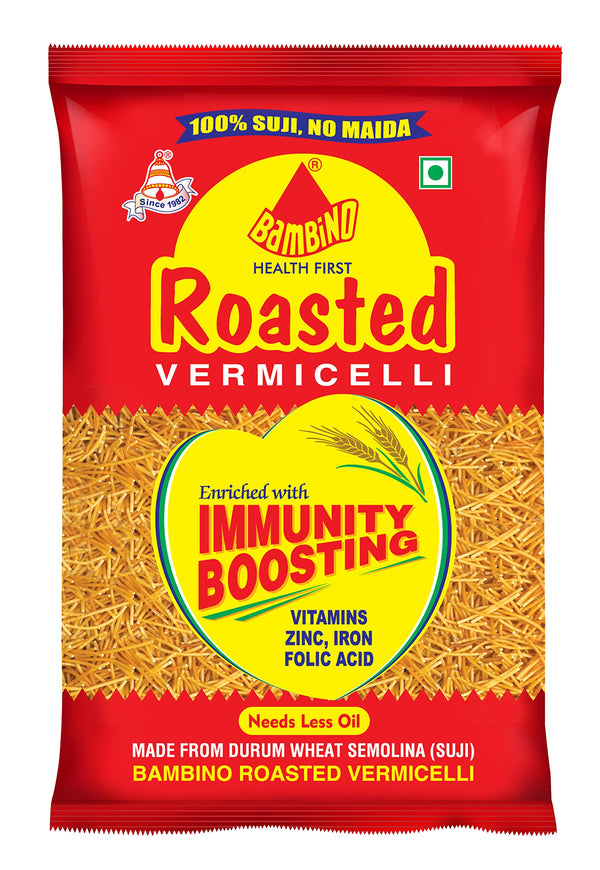 Bambino Roasted Vermicelli - Enriched With Immunity Boosting Vitamins, Zinc & Iron|BB:05.JAN.2026