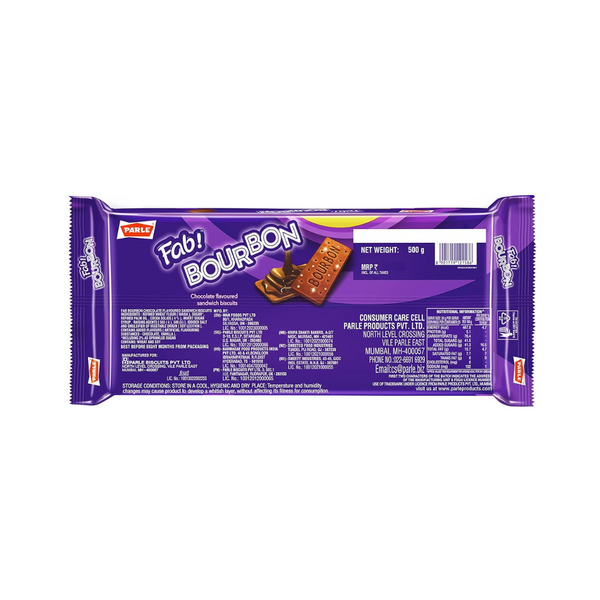 Parle fab bourbon 500g |BB:05.MAR.2025