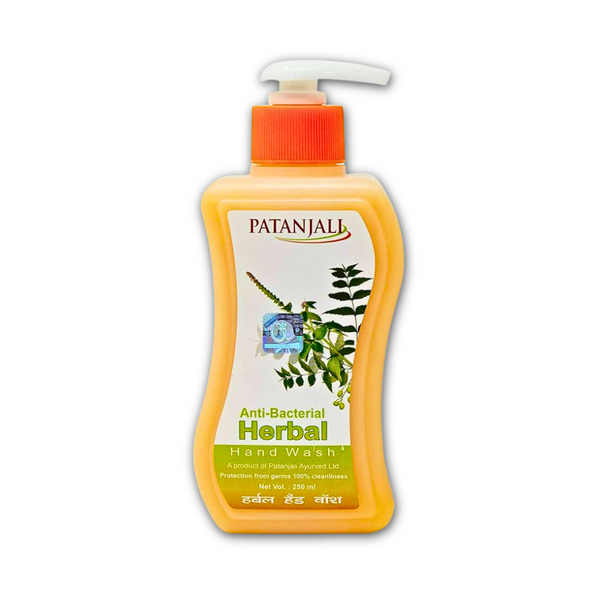 Patanjali Herbal Hand Wash (Anti-Bacterial) 250ml |BB:23APR2026