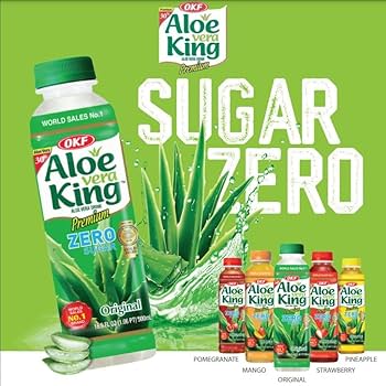 OKF Aloe Vera King Zero Sugar strawberry Drink |BB:12.SEP.2026