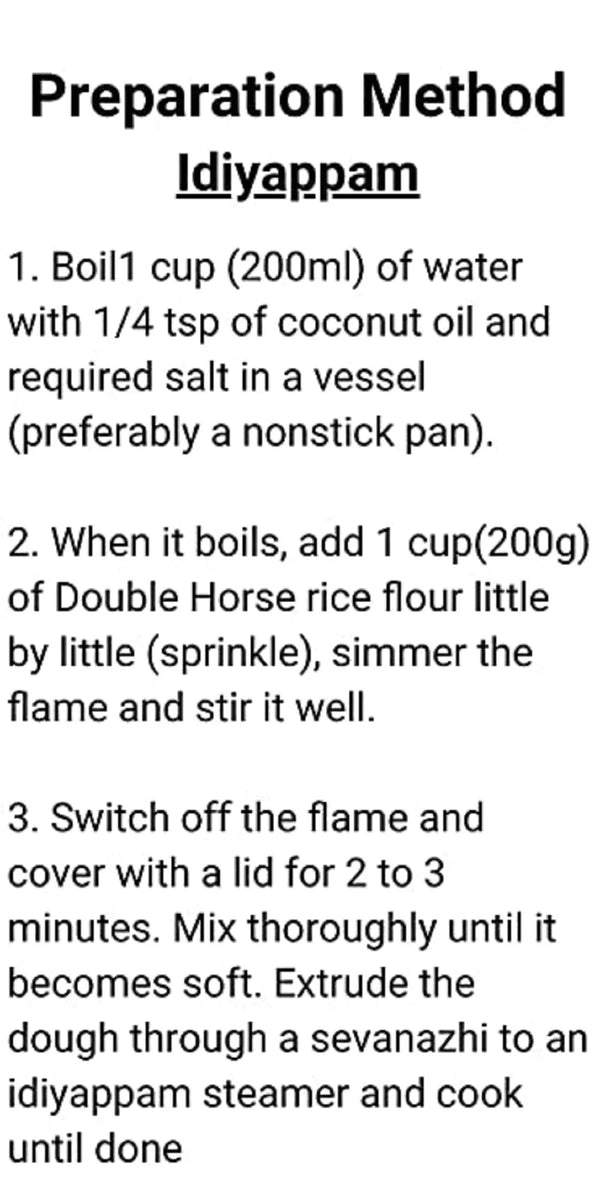 Double Horse Appam Idiyappam Pathiri Podi |BB:01/09/2025