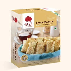 Atul Bakery Green Masala Khari Surti Pastry Puff |BB:DES.2024