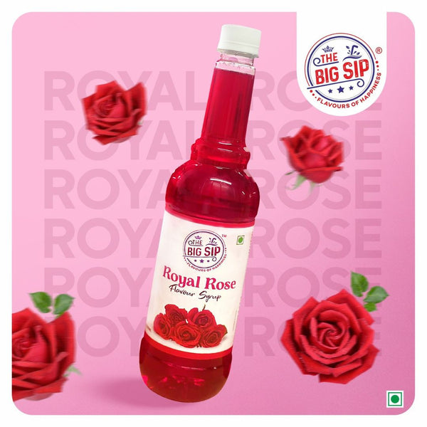 The Big Sip Royal Rose Flavour Syrup 750ml