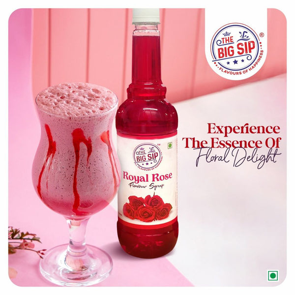 The Big Sip Royal Rose Flavour Syrup 750ml