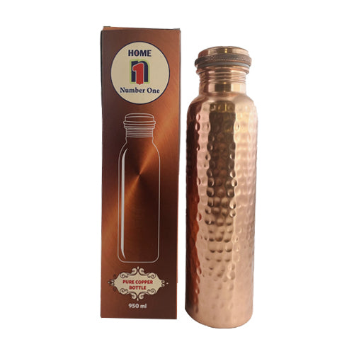 Home No.1 Hammered Pure Copper Bottle