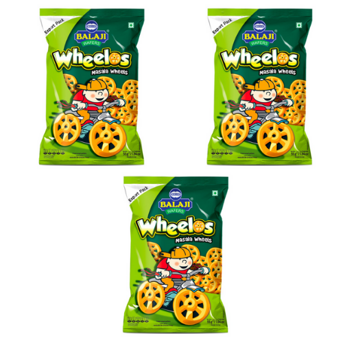 Balaji Wafers Masala Wheels (Pack of 3)