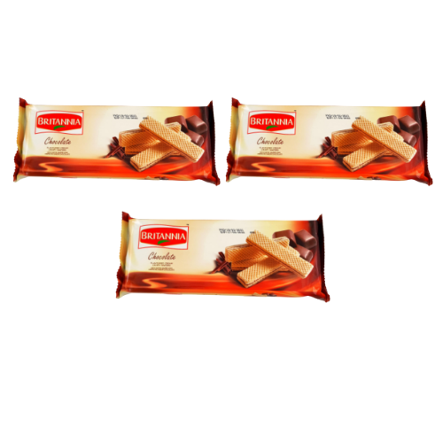 Britannia Crispy Wafers Chocolate Pack of 3 |BB:18.AUG.2025