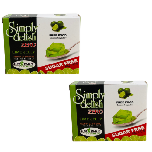 Simply Delish Jelly Lime Zero Sugar Free Pack Of 2